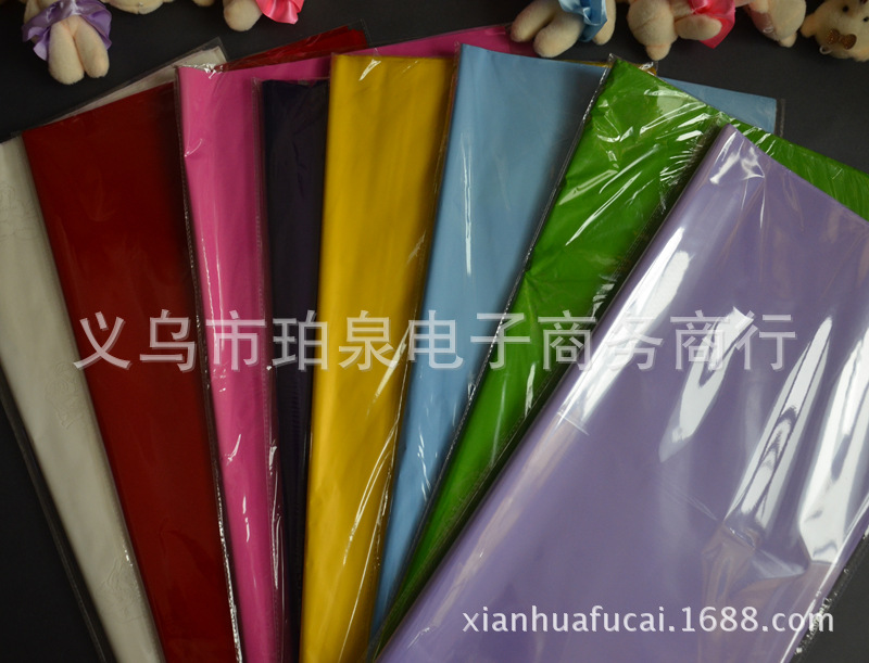 70号全光板玻璃纸 鲜花包装玻璃纸 opp玻璃纸 包苹果 塑料纸|ru