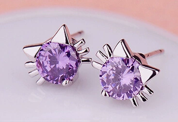 Purple diamond silver plating