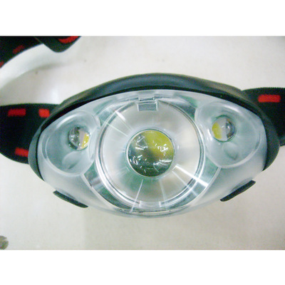 户外头灯 强光3灯 Q5头灯 LED夜钓鱼灯 矿灯装3节5号电池|ms