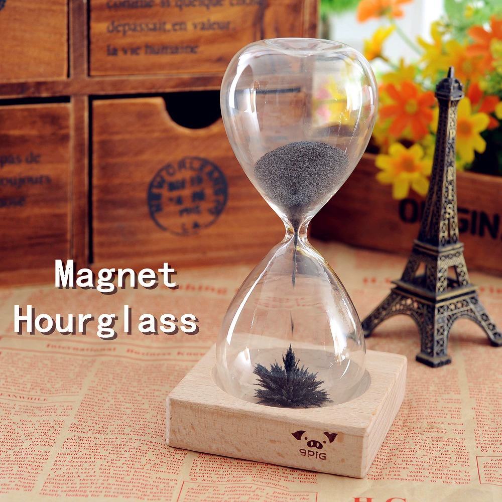[磁力沙漏 Magnet Hourglass创意玻璃磁力沙漏 时光沙漏 创意沙漏]
