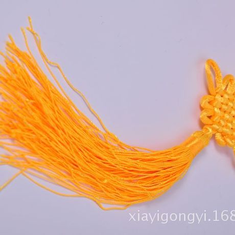 Giá rẻ bán buôn mặt dây nút nhỏ Trung Quốc 25cm * 5CM Dahongyu với đai vàng ngọc bích Trung Quốc mặt dây buộc nút Dây buộc thẻ làm việc