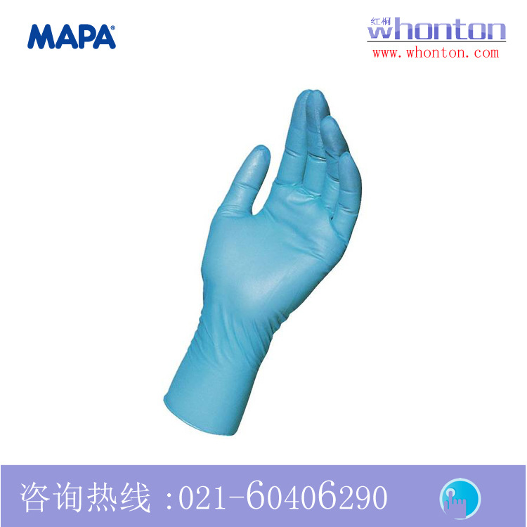 MAPA手套 Solo Blue一次性蓝色丁腈手套997