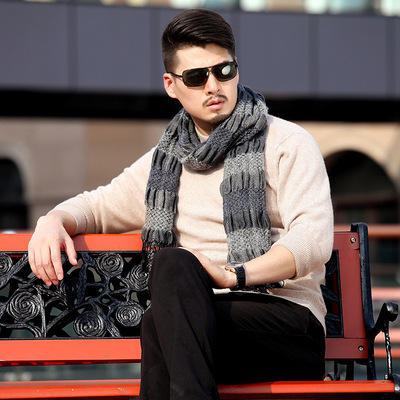 2018秋冬新款加厚男半高純色商務套頭男士毛衣針織衫