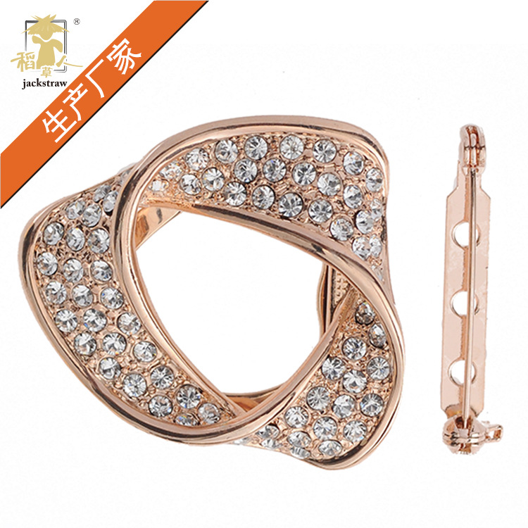 满钻新款丝巾扣二用 个性立体状合金丝巾扣 义乌厂家定做批发|ms