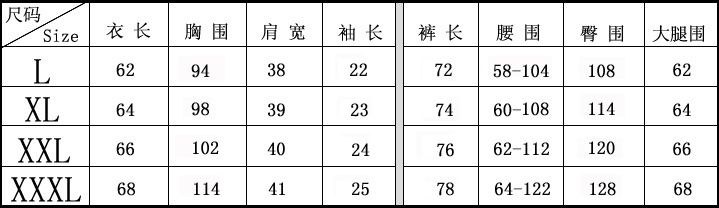 5802短袖尺码 拷贝