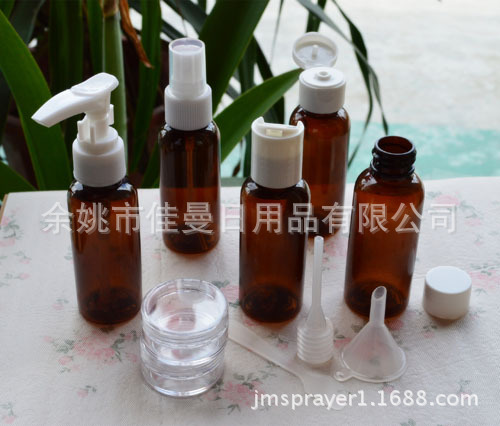 10件套装 旅行套装瓶子 Pet瓶 塑料瓶 喷雾瓶