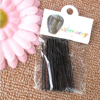 韩版饰品 国发饰黑色固定夹松口U型发夹盘发针新娘盘发工具头饰品|ms