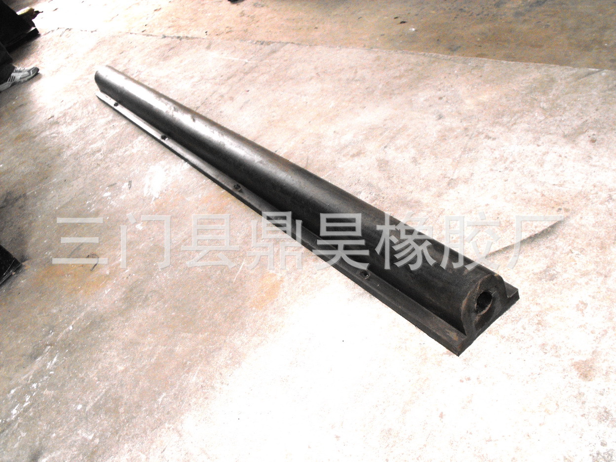 防撞条橡胶定位器防撞条150护舷底面寸钢板护胶码头防撞减震护胶