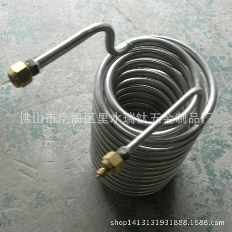【厂价直供】大量供应纯钛蒸发器光管钛换热器盘管蒸发器冷热交换