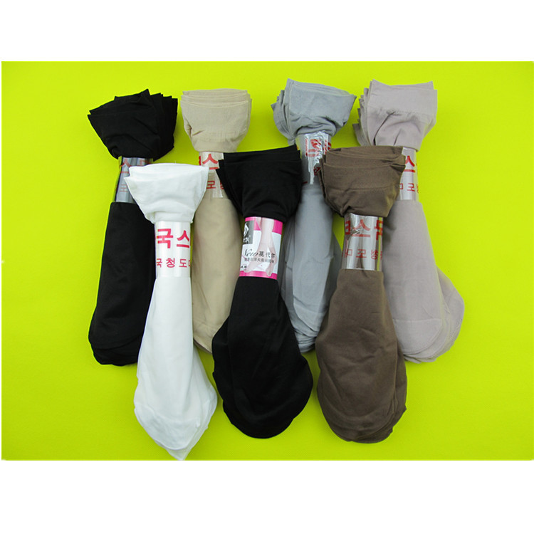 廠家直銷夏季薄款清爽透氣包芯絲女襪 義烏襪子地攤暴利産品批發