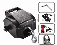 厂家直供2000磅12V高档小游艇电动绞盘机船用绞盘 出口美国沃尔玛