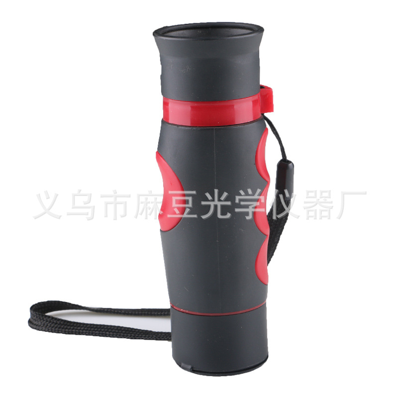 新款10x25微光夜视高清高倍迷你便携带腰包单筒望远镜