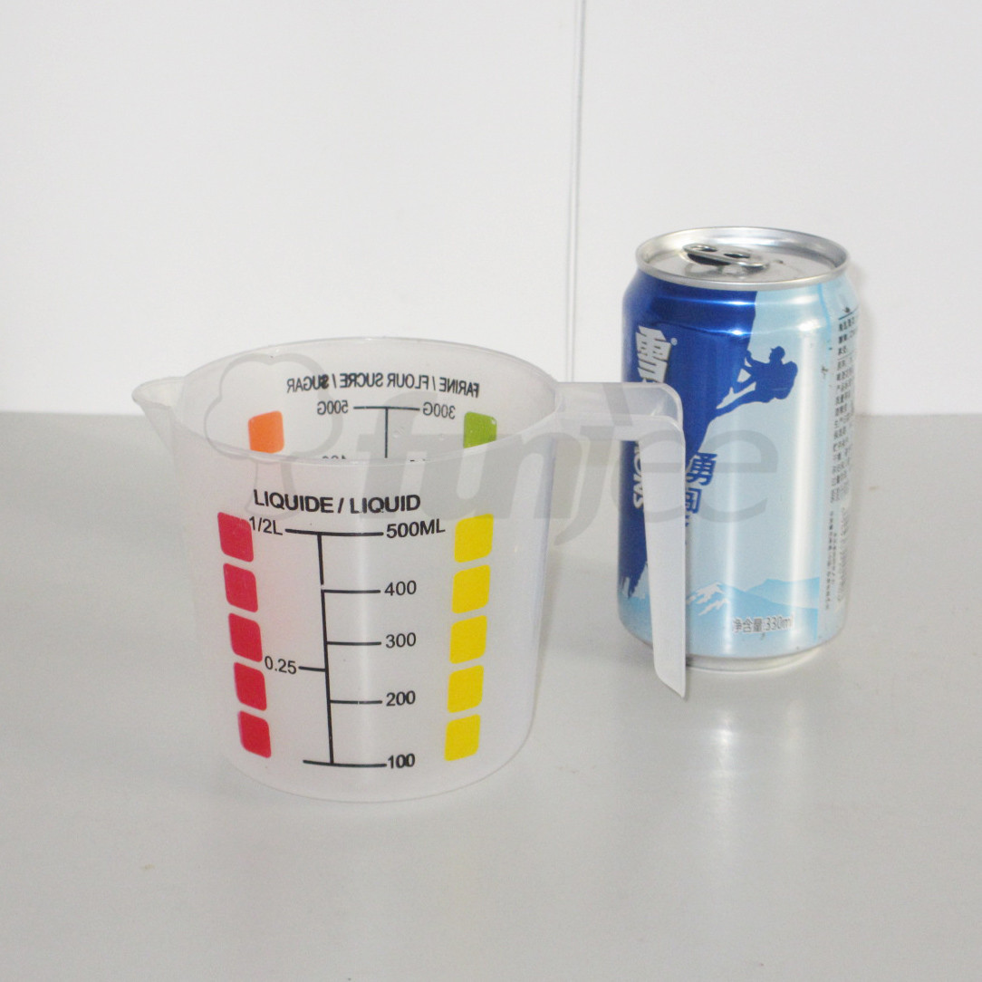 direct deal-standard colour printing Plastic 500ML Graduate Stock sale