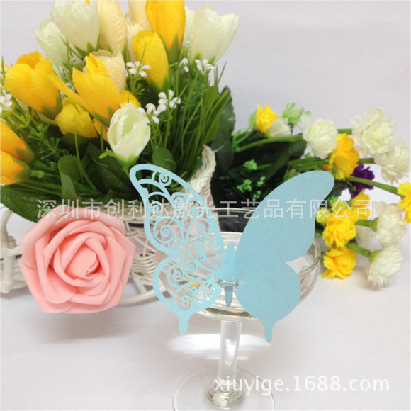 酒杯裝飾紙插卡