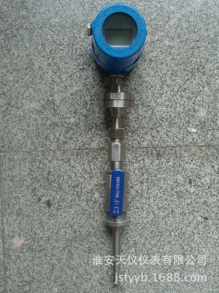 Вставной расходомер горячего газа массового расходомера воздушного расходомера с шаровым клапаном Горячий газовый массовый расходомер