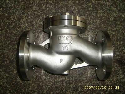 H41W止回阀，H41W-16P升降不锈钢止回阀