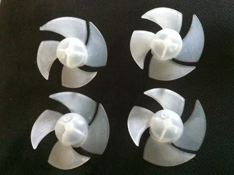 Пластиковые лопасти вентилятора Высокая стабильность PP лопасть вентилятора для фена небольшая лопасть вентилятора четырехстворчатая лопасть вентилятора