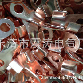 厂家批发OT 开口鼻 接线端子  黄镀紫铜 铜线耳