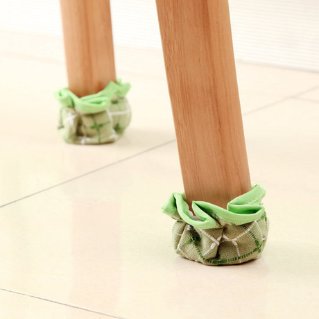 Venta al por mayor Yachao tela engrosada muebles mesa de comedor silla pie cubierta Mesa silla taburete mesa y silla pie pad 4 Pack