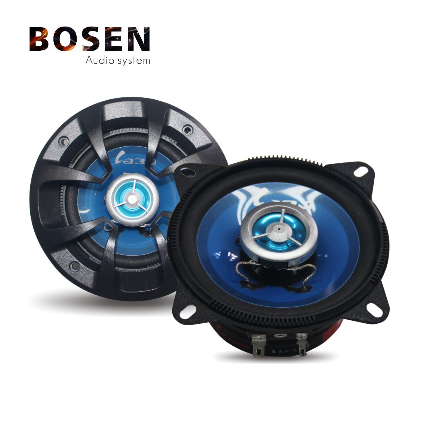 雷博 专业汽车改装喇叭 4寸同轴扬声器 车载音响 一对价格