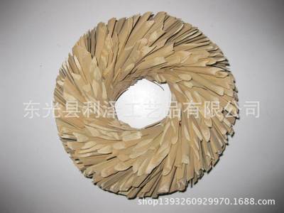 圣诞节装饰品 圣诞节花环挂件 自然材质工艺品 家庭手工饰摆件|ru