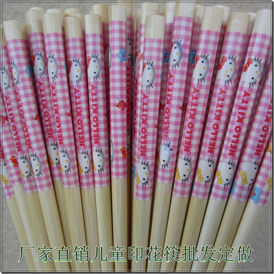 bamboo chopsticks Direct selling New products Cartoon baby children kitty tableware Popularity Special Offer wholesale