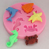 Marine mold, decorations, fondant, tools set, seahorse, starfish, dolphin