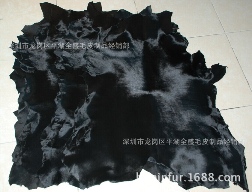 深圳华南城厂家批发供应出口一级黑色胎牛皮奶牛花支持一件代发