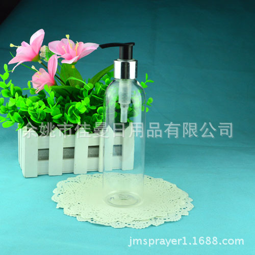 供应250ml圆肩喷雾香水瓶 乳液瓶子 塑料香水分装瓶 喷雾瓶