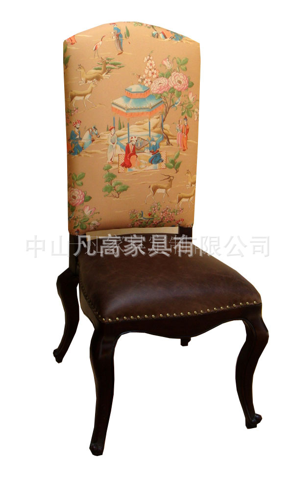 廣東中山實木布藝真皮餐椅餐廳酒店美式歐式田園韓式法式家具訂制