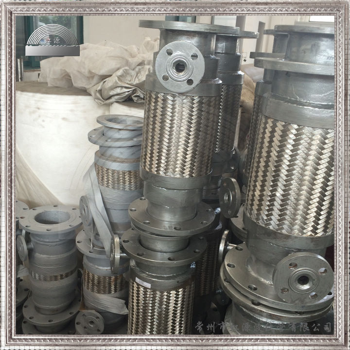 夹套金属软管 活套法兰连接 泵连接软接头 双层波纹软管 价格优惠