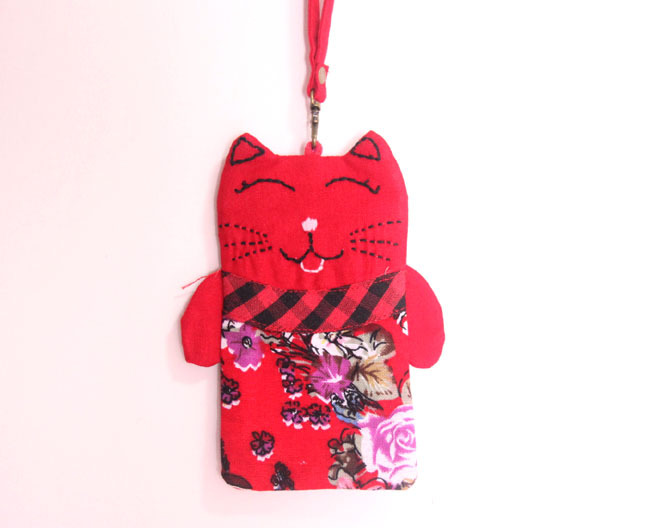 云南个性布艺手机袋