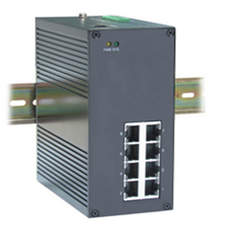 8口非网管型工业以太网交换机 8电口工业级交换机 8口交换机