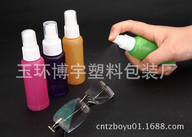 供应50ml喷雾瓶  PE喷雾瓶  眼镜清洗液瓶 塑料瓶 消毒水塑料空瓶