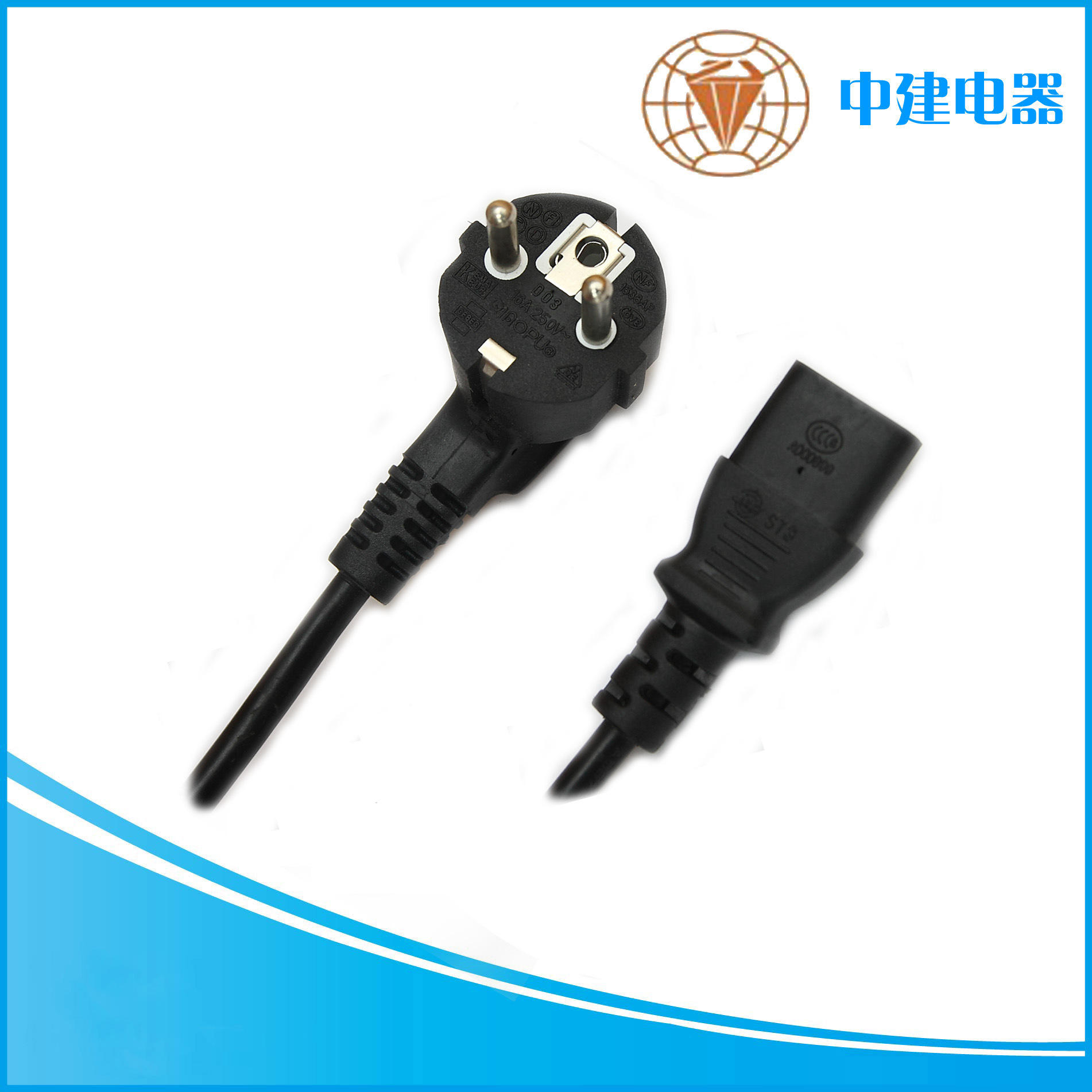 厂家批发俄罗斯电源线 北欧盟瑞典认证电源插头线 瑞士电源线