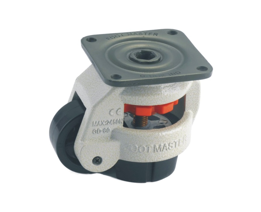 60F 水平调节尼龙轮 江苏脚轮万向轮 机械设备 支撑脚杯 浙江脚轮