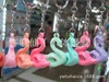 Acrylic swan, keychain, wholesale