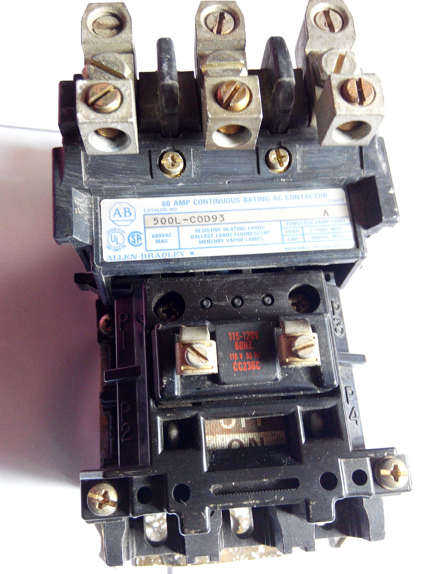 Allen-Bradley  NEMA30安组合接触器 500L-COD93