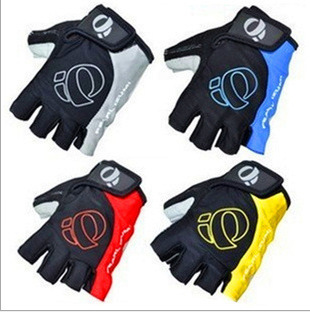 One-word half-finger gloves Bicycle half-finger gloves Cycling silicone microfiber breathable shock-absorbing short-finger gloves 48g