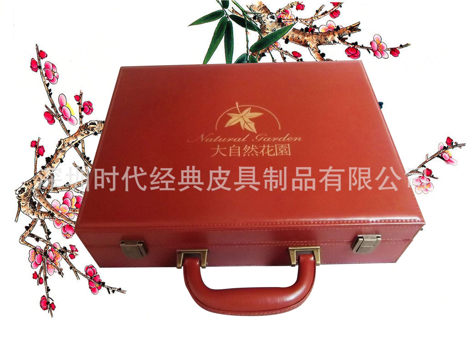 厂家直销高档PU交房盒皮质 礼品盒 钥匙盒皮质地产盒手提箱加LOGO