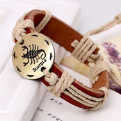Hot Selling Recommended Beaded Leather Bracelet Vintage Leather Bracelet display picture 11