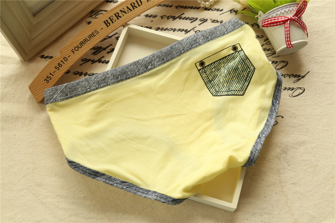 Slip jeunesse poche en coton - Ref 653229 Image 15