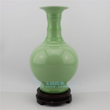供應 景德鎮陶瓷花瓶 仿古影青釉三節賞瓶家居飾品新中式