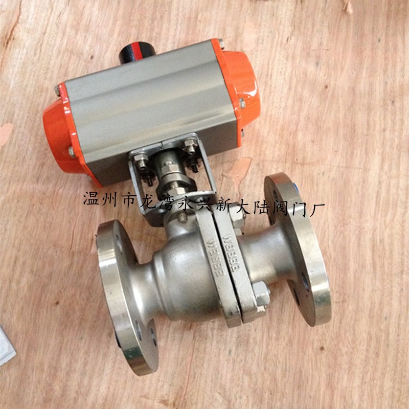 厂家供应不锈钢304/316L气动球阀Q641F-25P，DN15-DN250球阀