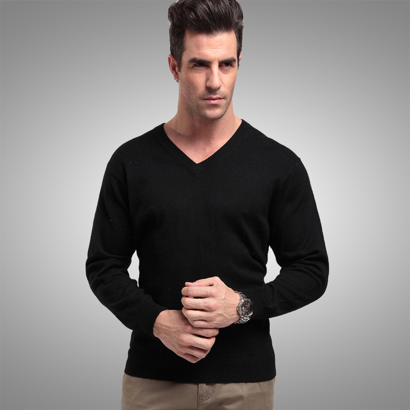 Manufactor goods in stock wholesale new pattern fashion Solid Autumn and winter keep warm Cashmere sweater man Long sleeve Cashmere sweater