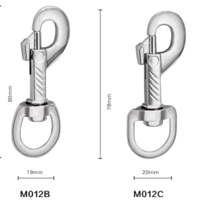厂家供应批发M012锌合金狗扣钩子五金通用配件宠物扣