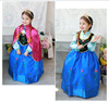 Trench coat for princess, dress, 2017 trend, European style, “Frozen”, children's clothing, wholesale