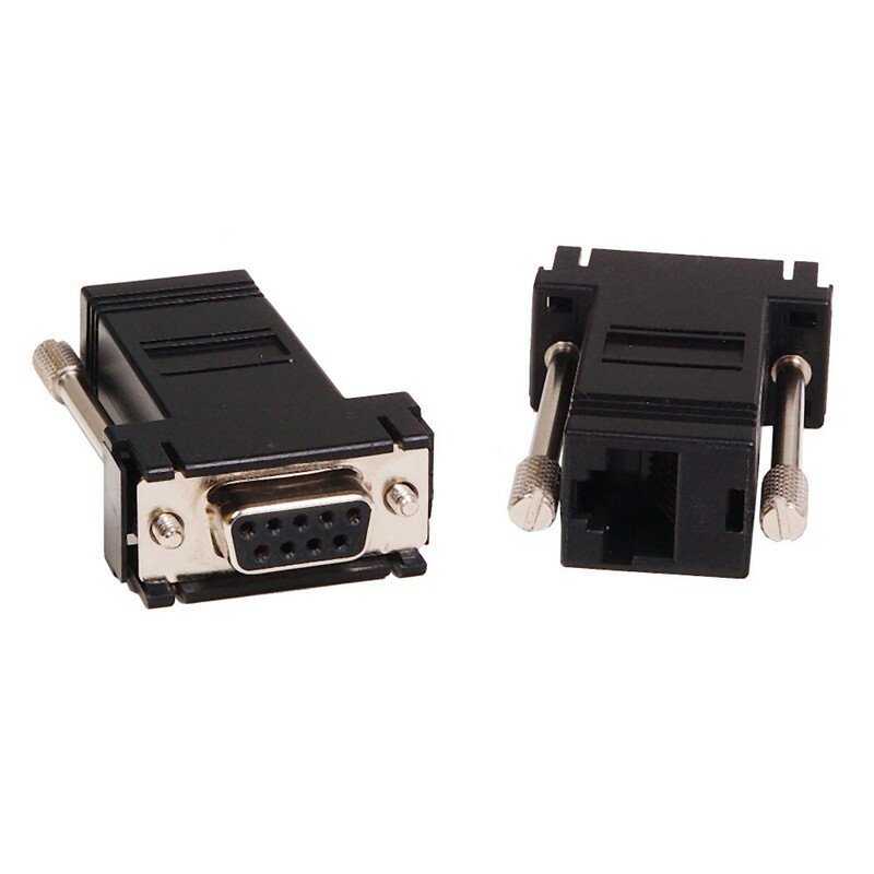 Complete Assembly DB9 Pin female to RJ45 female 8P8C male adapter DB9 F to RJ45 8P8C Complete Assembly DB9 Pin female to RJ45 female 8P8C male adapter DB9 F to RJ45 8P8C