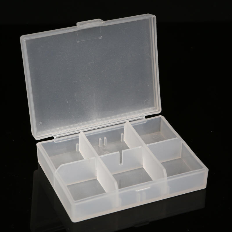 台州利客来食品级材质药盒 6格磨砂药盒 袋装内格可拆分六格药盒