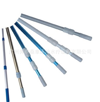 泳池伸缩杆 救生杆 泳池清洁用品2X240cm波纹铝杆1.1mm壁厚7548